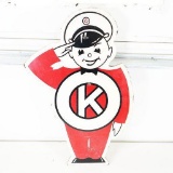 1950's OK Tires Single-Sided Garage Sign Made Of Masonite