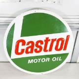 1960's Castrol Motor Oil Single-Sided Tin Sign