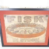 Fisk Red Top Tires In Stock Station Poster