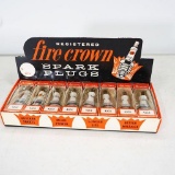 1960's Fireplug Spark Plugs Countertop Display Box