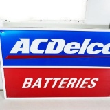 AC Delco Batteries Single-Sided Tin Garage Sign