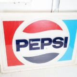 Pepsi-Cola Plastic Sign