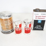(2) Bowes Tube Patch Kits, Gm Tar Removal Tin And A Display Filter