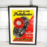 1930s Goodyear Pathfinder Tires Service Station Poster