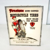 Firestone Motorcycle Tires Garage Light-Up Sign