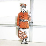 Hood Tire Dealer Single-Sided Porcelain Garage Sign