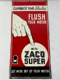24''x11.5'' Zaco Super Tin Sign