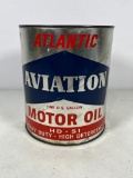 1Gal Atlantic Aviation Motor Oil Can