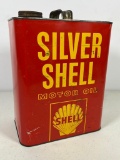 2Gal Silver Shell Motor Oil Can
