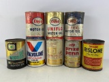 (8) Assorted 1Qt Oil Cans