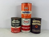 (4) Assorted 1Qt Oil Cans