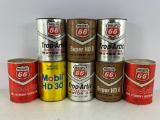 (8) Assorted 1Qt Oil Cans