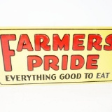 1930s Farmers Pride - Everything Good To Eat Single-Sided Tin Sign