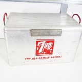 1950s 7-Up The All-Family Drink Aluminum Picnic Cooler