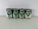 (4) Quaker State Qt Motor Oil Cans