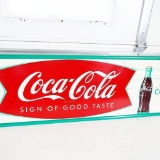 Late 1950s Drink Coca-Cola Sign Of Good Taste Single-Sided Tin Sign