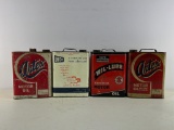 (4) 2Gal Oil Cans