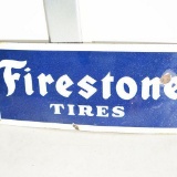 Firestone Tires Single-Sided Porcelain Sign