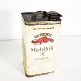 1920s Gargoyle Mobil Oil A Solder Seamed Tin