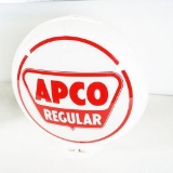1950s Apco Regular Gasoline Capcolite Body Gas Pump Globe