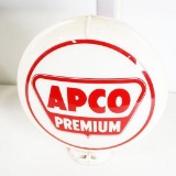 1950s Apco Premium Gasoline Capcolite Body Gas Pump Globe