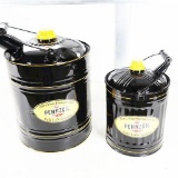 Two 1930s Pennzoil Filling Station Multi-Fluid Tins