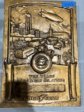 1920s Goodyear Cast Metal Dealer Award With Transportation Graphics
