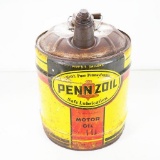 1950s Pennzoil Motor Oil Five-Gallon Can