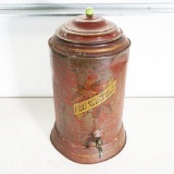 Turn Of The Century Ice Cold Water Dispenser Made Of Early Tin