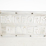 1950s Fair Form Flyer Yacht Plaque Sign