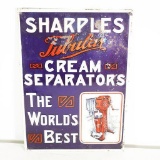 1920s Sharples Cream Separators Tin Sign