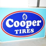 Cooper Tires Single-Sided Tin Garage Sign