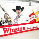 1981 Winston Rodeo Service Single-Sided Tin Sign With Prca Logo