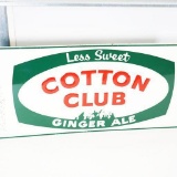 1950s Cotton Club Ginger Ale Single-Sided Tin Sign