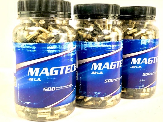 1500rds Magtech 22Lr 40Gr LRN Ammo