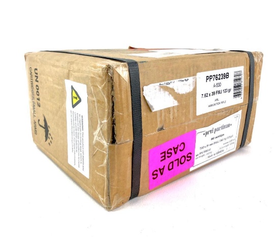 840rds Prvi Partizan 7.62 X 39 123Gr FMJj Ammo