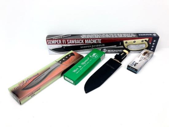 (5) Fixed Blade Knives