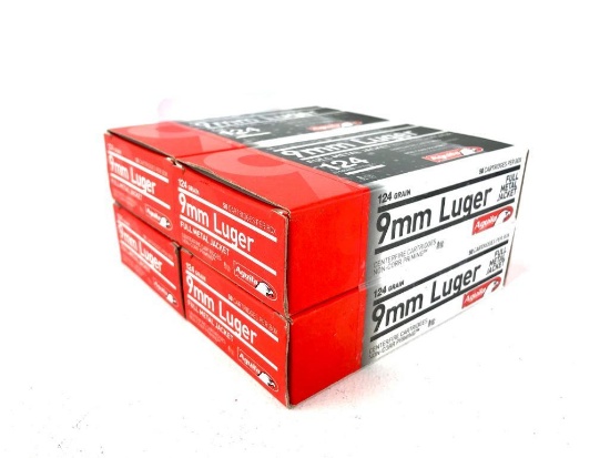 200rds Aguila 124Gr FMJ Ammo