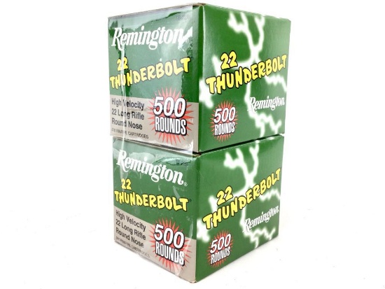 1000rds Remington Thunberbolt 22Lr 40Gr LRN Ammo