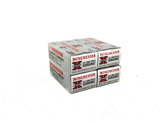 200rds Winchester Subsonic 22LR 40Gr LTCHP Ammo