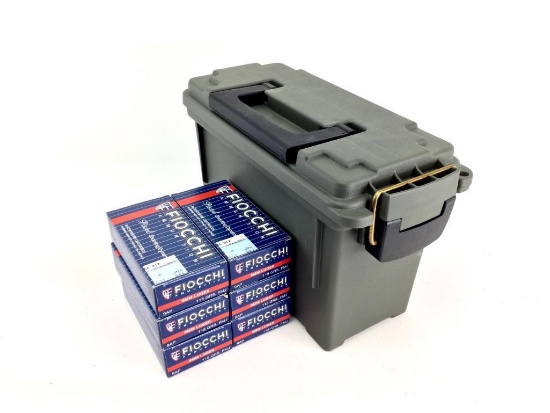 300rds Fiocchi 9mm 115Gr FMJ Ammo