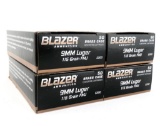 200rds CCI Blazer 9mm 115 Gr FMJ Ammo