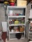 Plastic Shelf & Contents