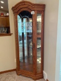 Lighted Corner Curio Cabinet