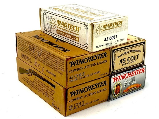 250rds assorted 45COLT ammo