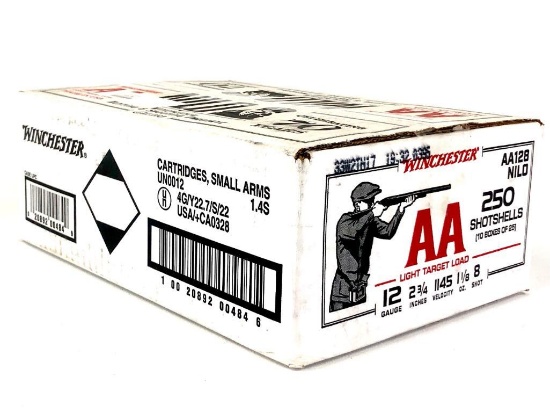 250rds Winchester AA #8 Shot Trap Load Ammo