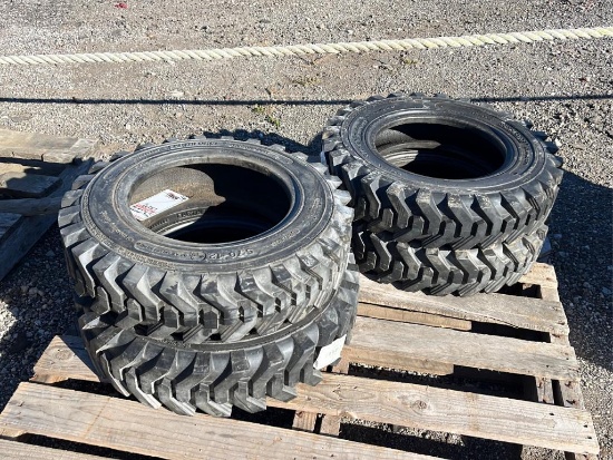 "ABSOLUTE" Set of Unused 5.70-12 Skid Steer Tires
