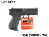 H&K P2000 9mm Semi Auto Pistol