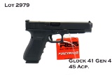 Glock 41 Gen4 45ACP Semi Auto Pistol