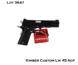 Kimber CUSTOM LW 45ACP Semi Auto Pistol